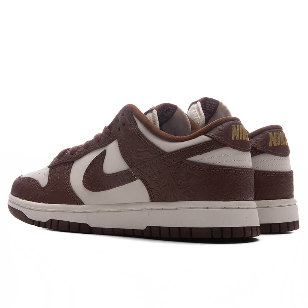 Women's Dunk Low 'Embossed Baroque' - Sail/Fauna Brown/Metallic Gold