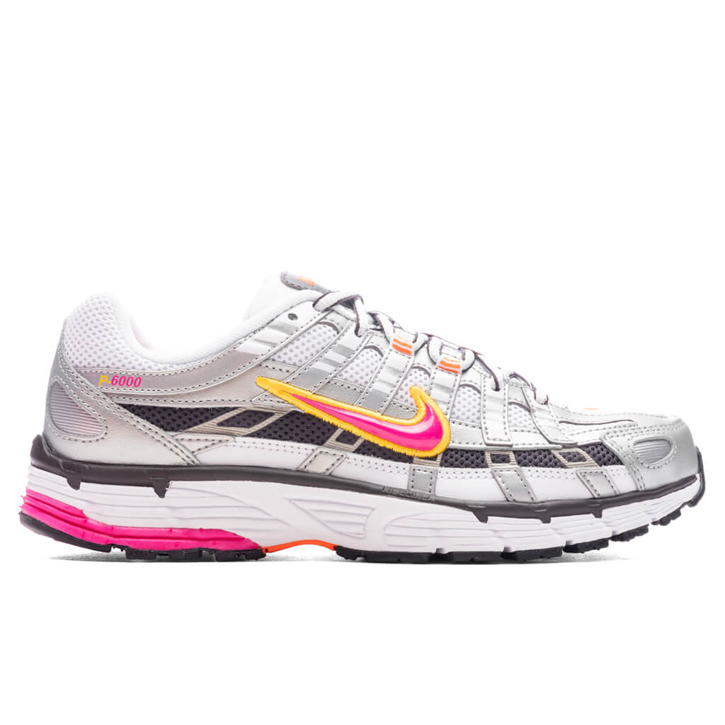 Women's P-6000 - White/Laser Fuchsia/Metallic Platinum