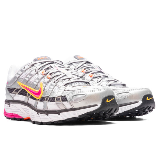 Women's P-6000 - White/Laser Fuchsia/Metallic Platinum
