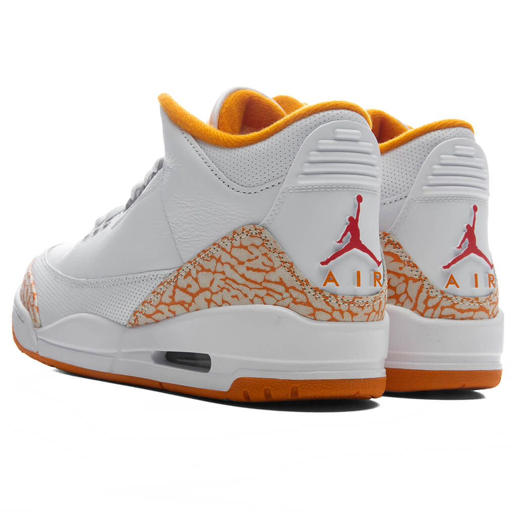 Women's Air Jordan 3 Retro 'Orange Citrus' - White/Multi Color/Orange Peel
