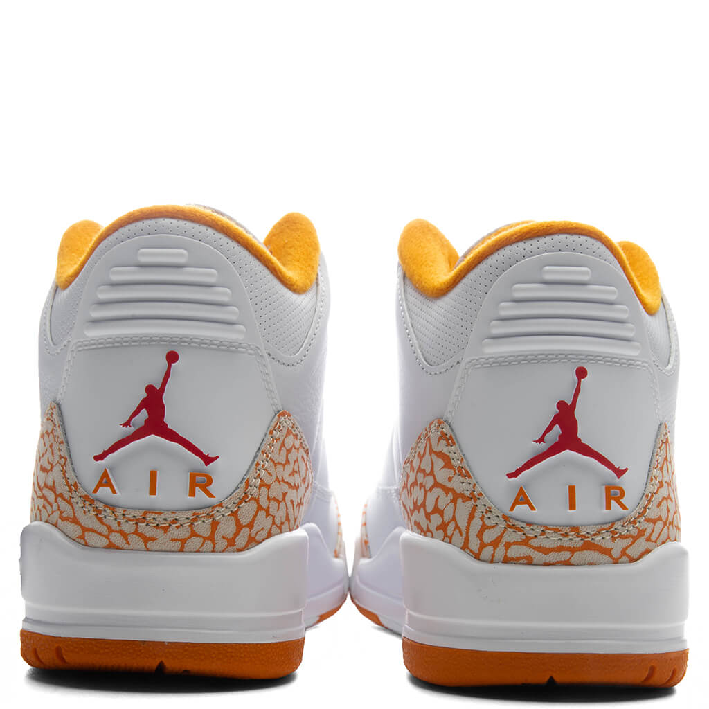 Women's Air Jordan 3 Retro 'Orange Citrus' - White/Multi Color/Orange Peel