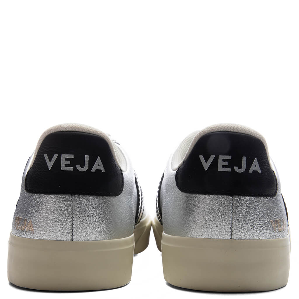 Women's Campo Leather - Silver/Black