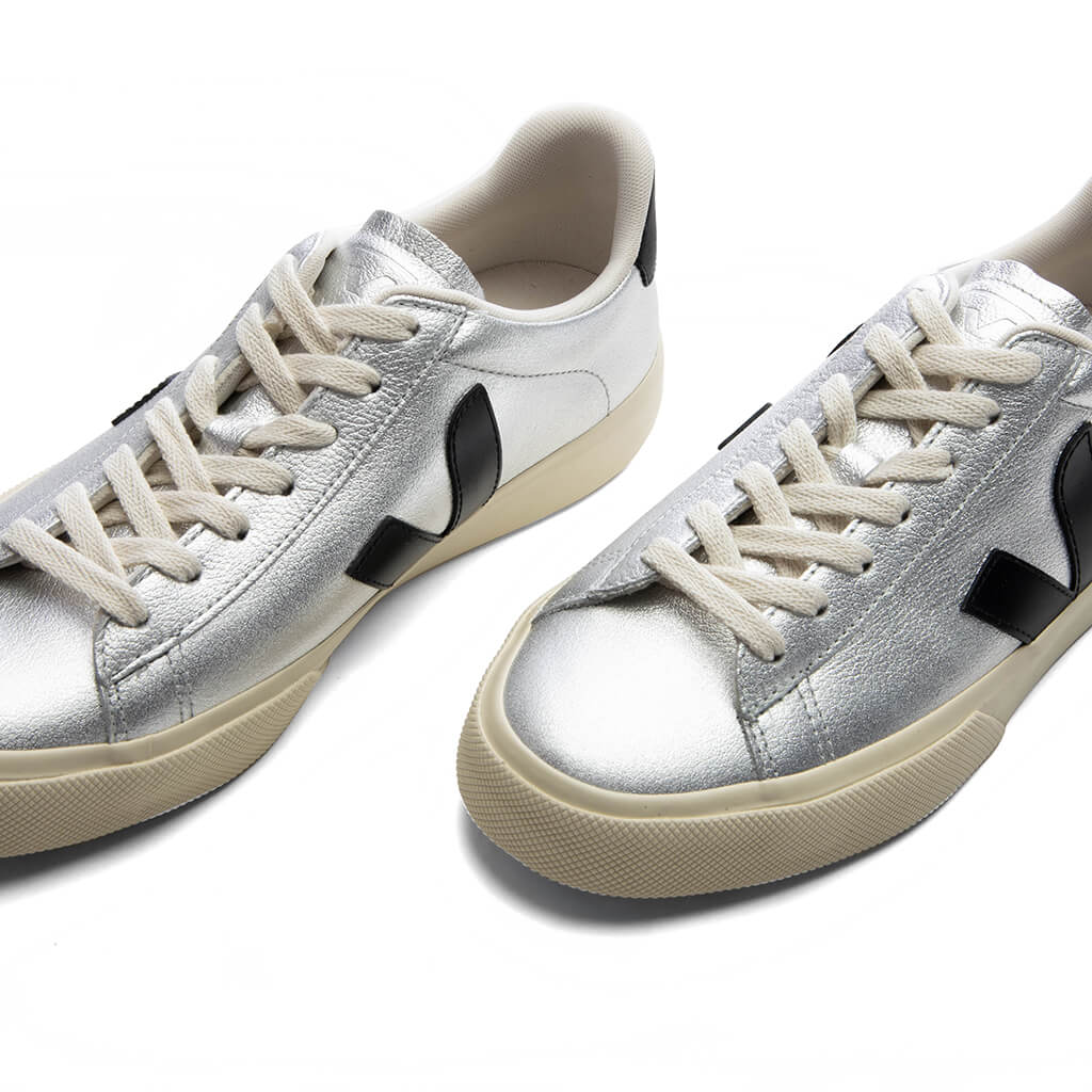 Women's Campo Leather - Silver/Black