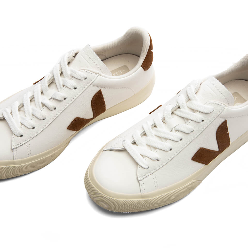 Women's Campo Leather - White/Cognac