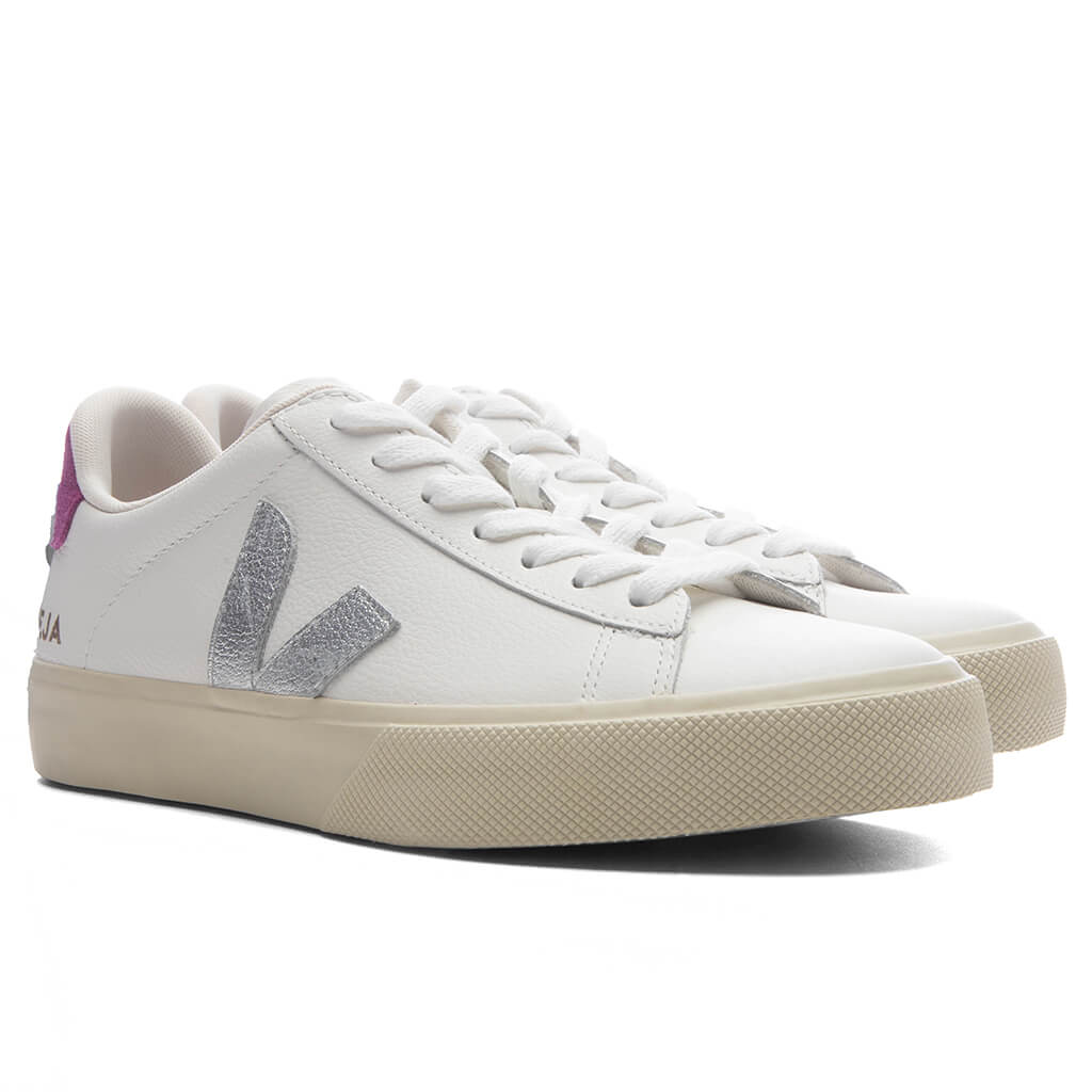 Women's Campo Leather - White/Silver/Ultraviolet