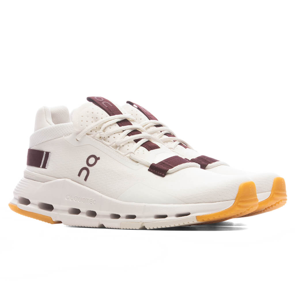Women's Cloudnova 2 - Ivory/Maroon