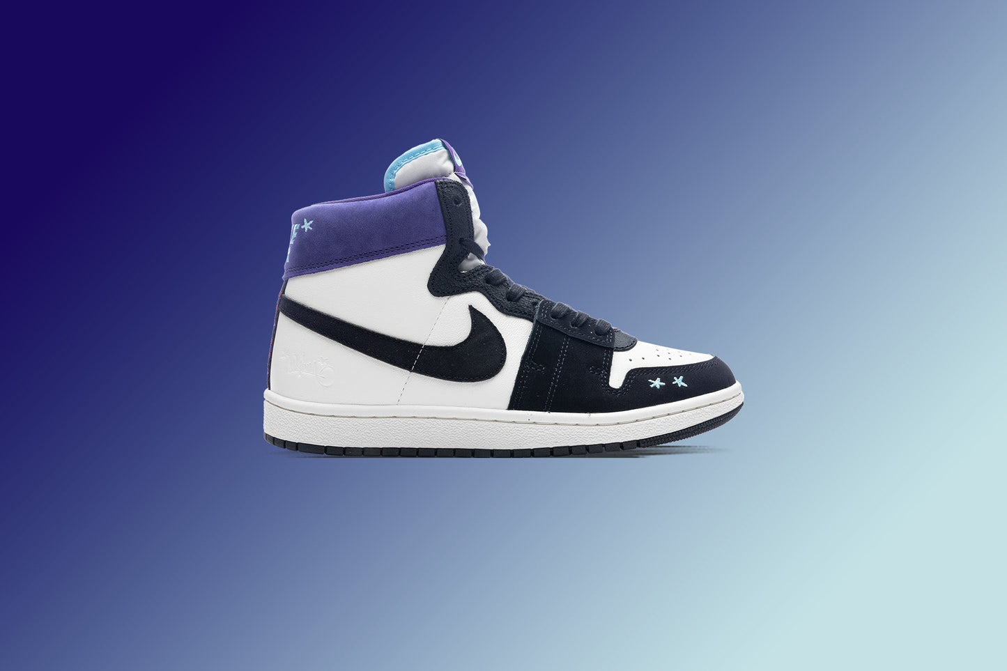 Women's Opium Paris x Jordan Air Ship 'Hornets' - Sail/Blue Chill/Black