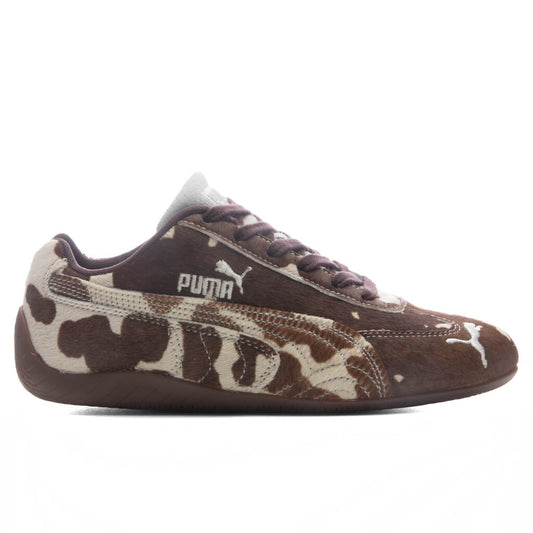 Women's Speedcat Cow Print - Chocolate Brown/Gum