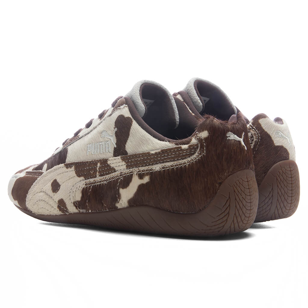 Women's Speedcat Cow Print - Chocolate Brown/Gum