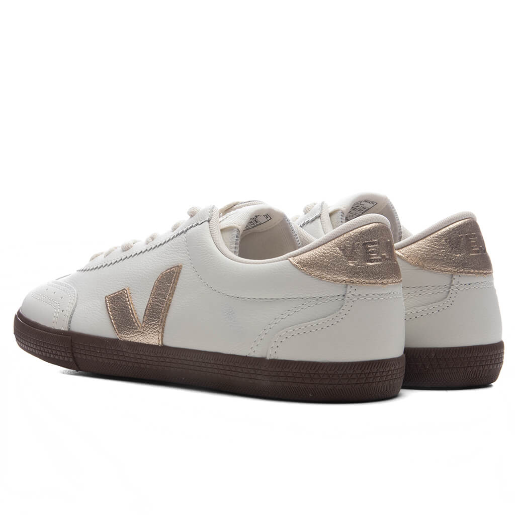 Women's Volley Leather - White/Platine/Bark