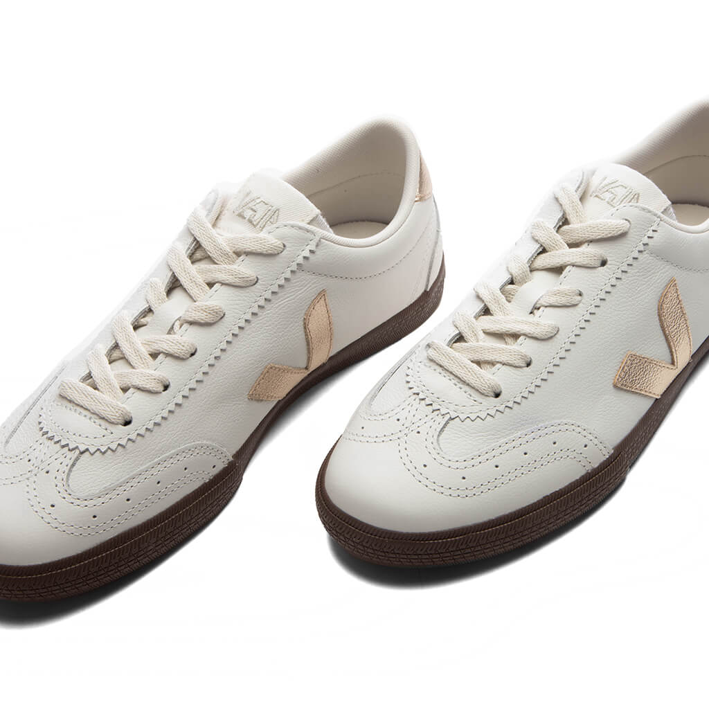 Women's Volley Leather - White/Platine/Bark