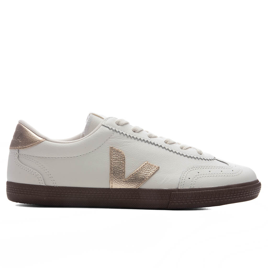 Women's Volley Leather - White/Platine/Bark