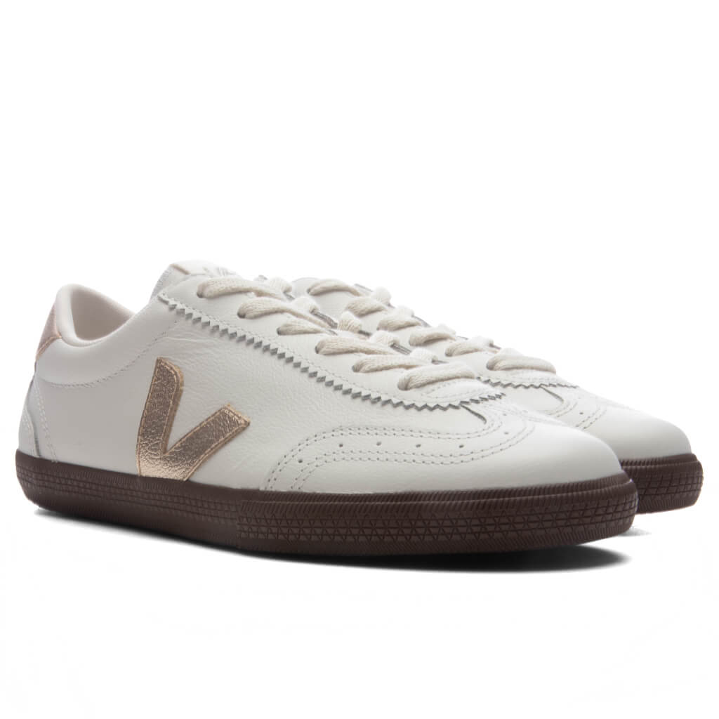 Women's Volley Leather - White/Platine/Bark
