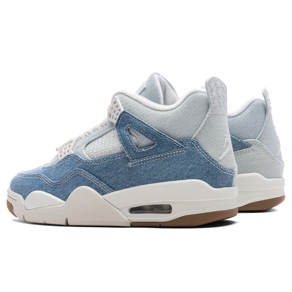 Women's Air Jordan 4 Retro Tex 'Worn Blue' - Sail/Gum Light Brown/Worn Blue