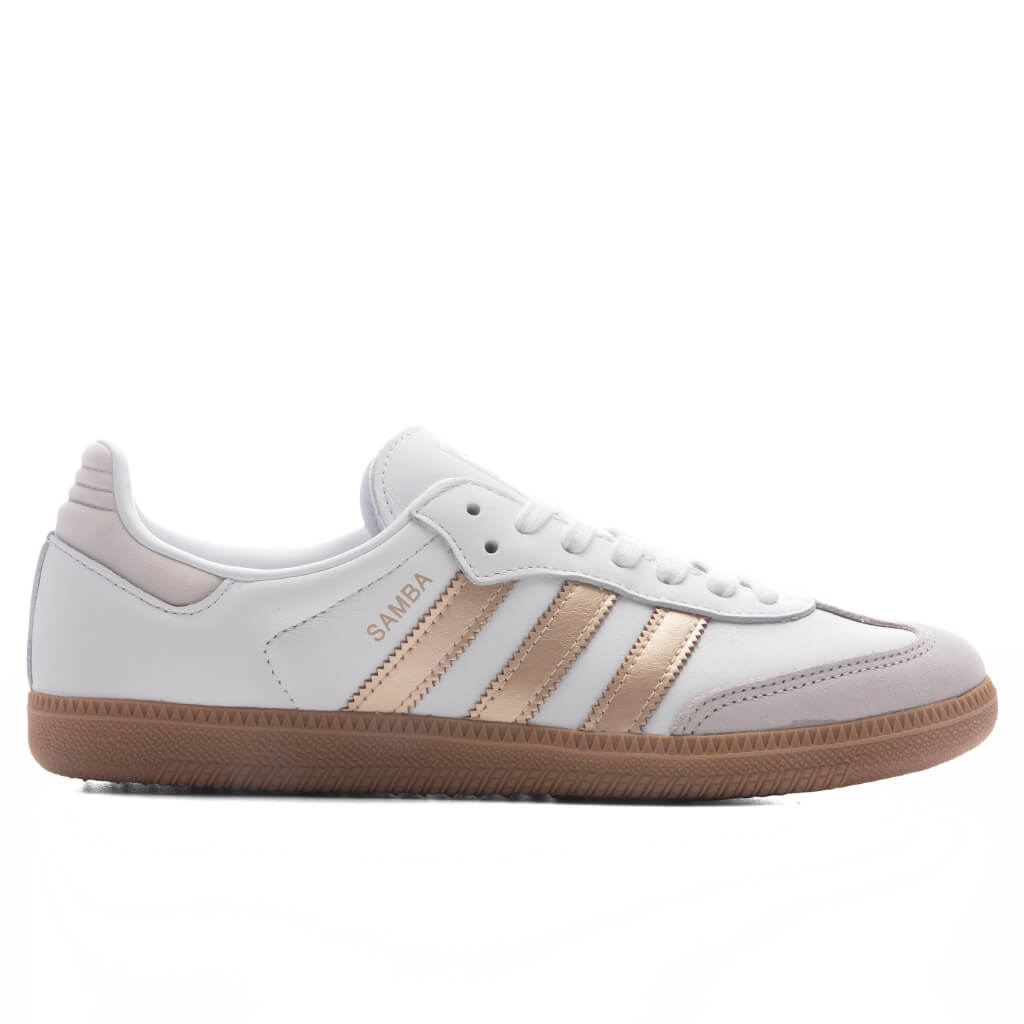 Women's Samba OG - Footwear White/Wonder Gold Metallic/Grey One