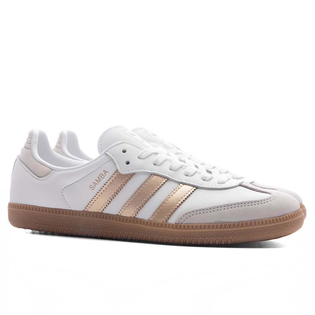 Women's Samba OG - Footwear White/Wonder Gold Metallic/Grey One