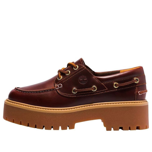 (WMNS) Timberland Stone Street Premium Boat 'Rootbeer' TB0A2QDMD57