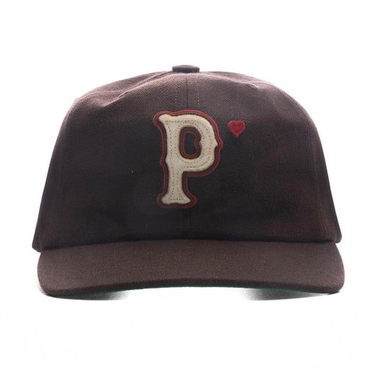 Wool Baseball "P" Hat - Brown