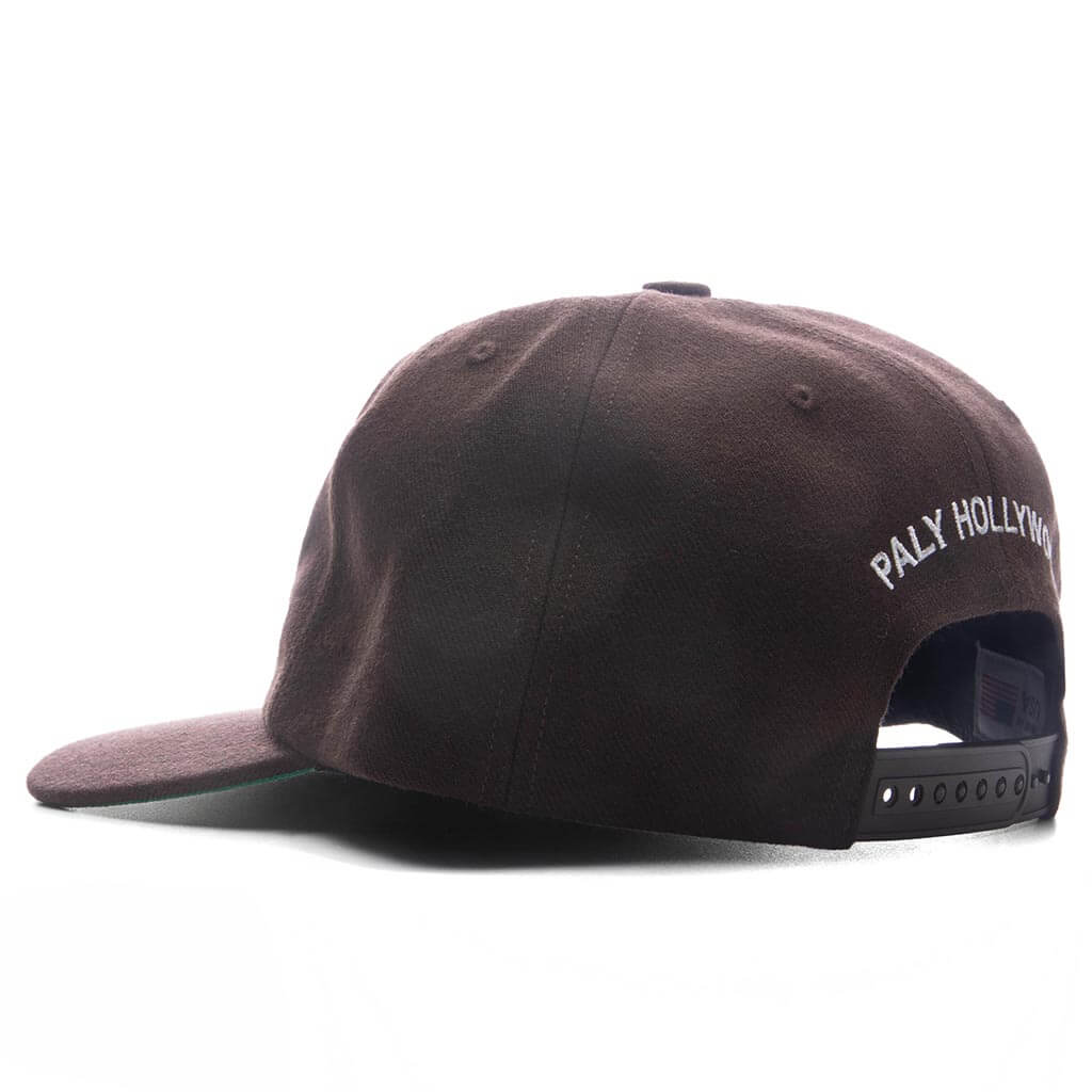 Wool Baseball "P" Hat - Brown
