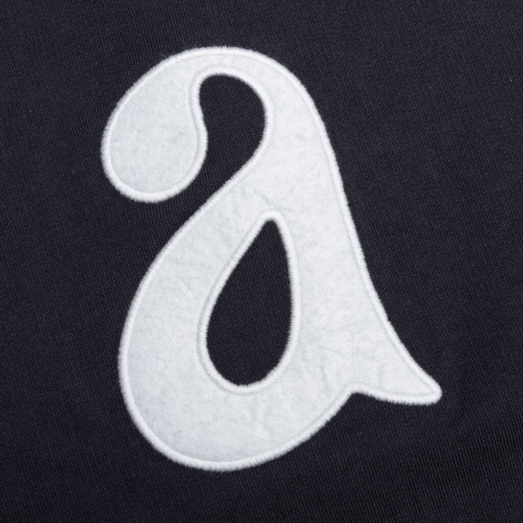 Word Salad Zip Hooded Sweatshirt - Dark Navy