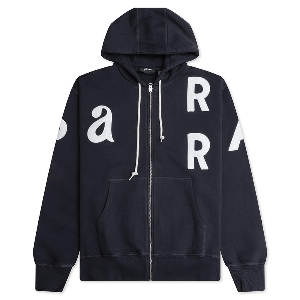 Word Salad Zip Hooded Sweatshirt - Dark Navy