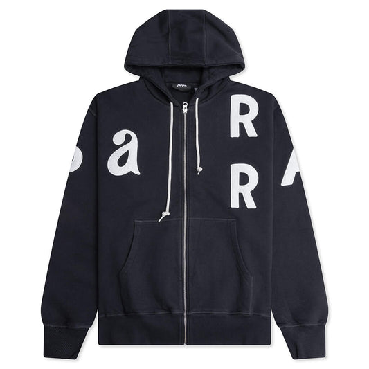 Word Salad Zip Hooded Sweatshirt - Dark Navy