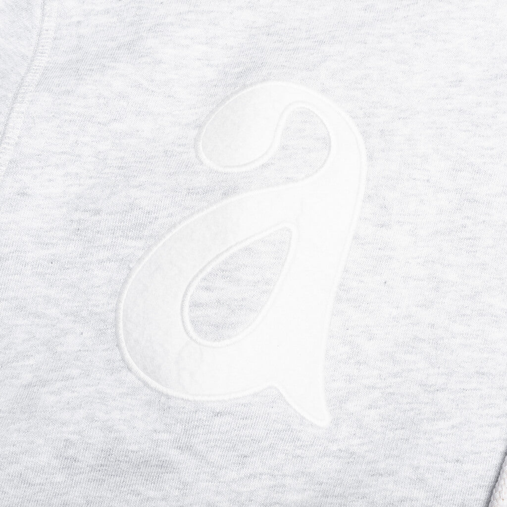 Word Salad Zip Hooded Sweatshirt - Heather Grey