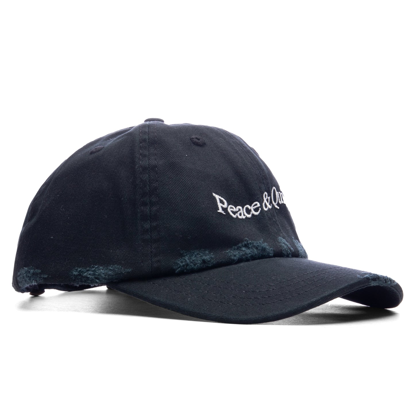 Wordmark Distressed Dad Hat - Black