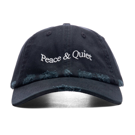 Wordmark Distressed Dad Hat - Black