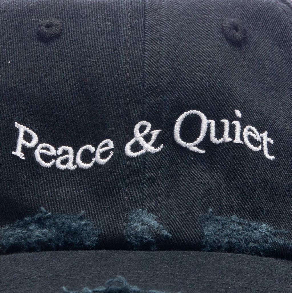 Wordmark Distressed Dad Hat - Black