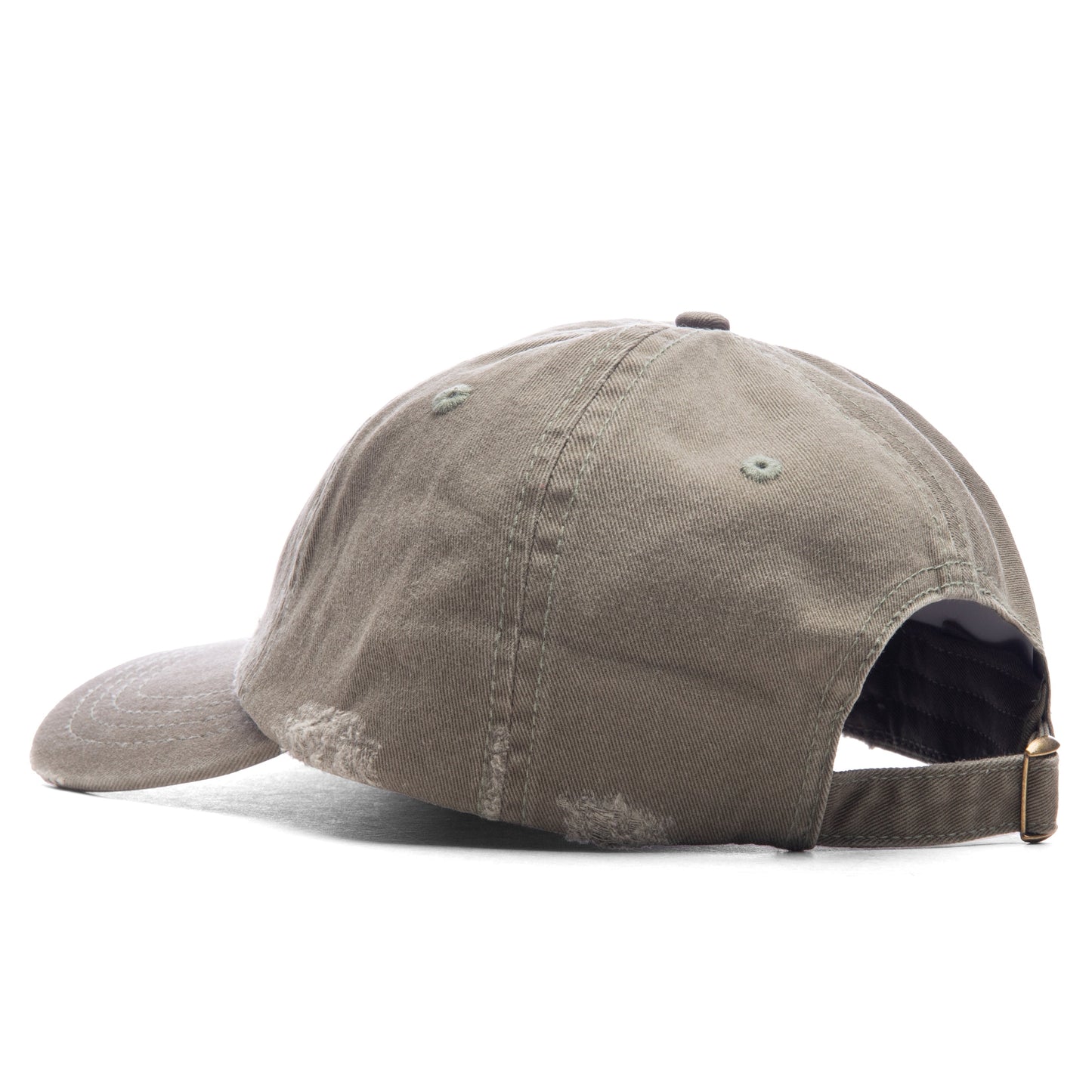 Wordmark Distressed Dad Hat - Olive