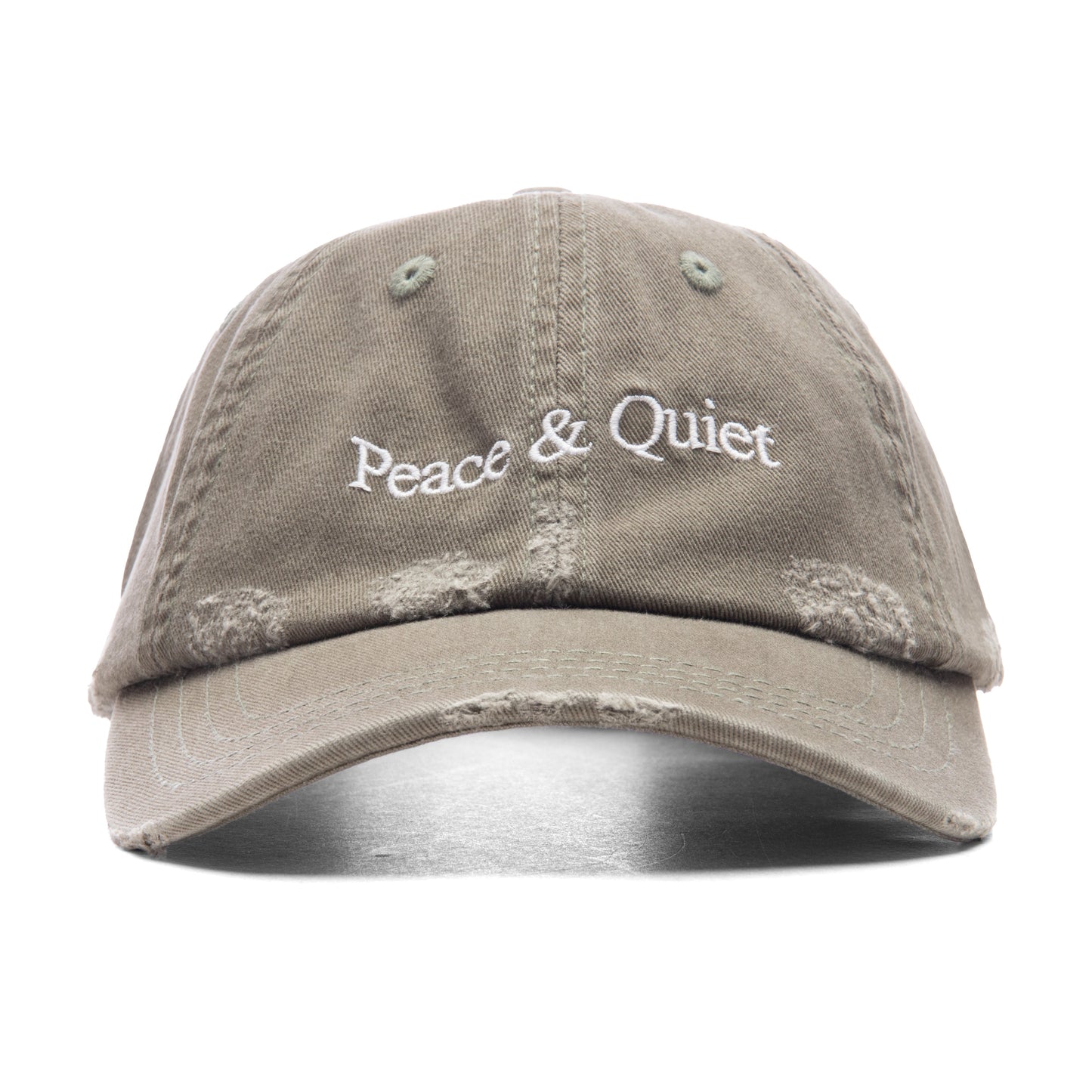 Wordmark Distressed Dad Hat - Olive