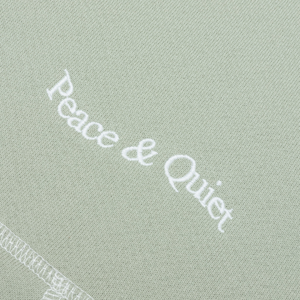 Wordmark Reverse Stitched Hoodie - Sage