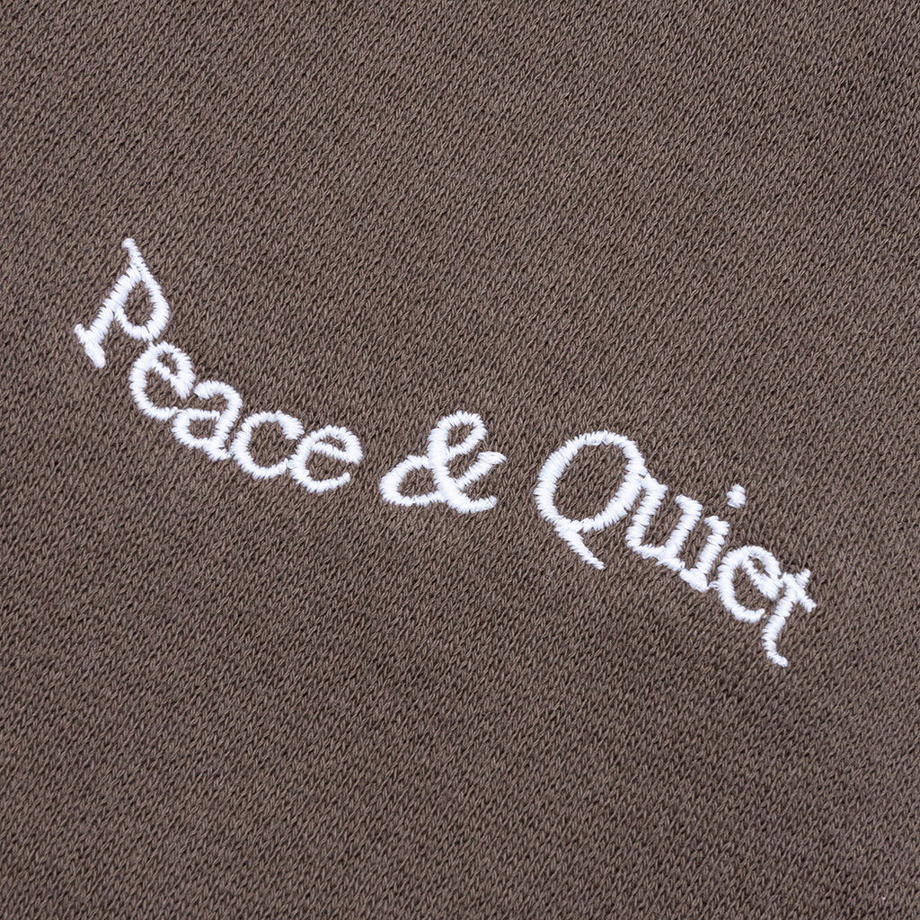 Wordmark Reverse Stitched Sweatpants - Brown