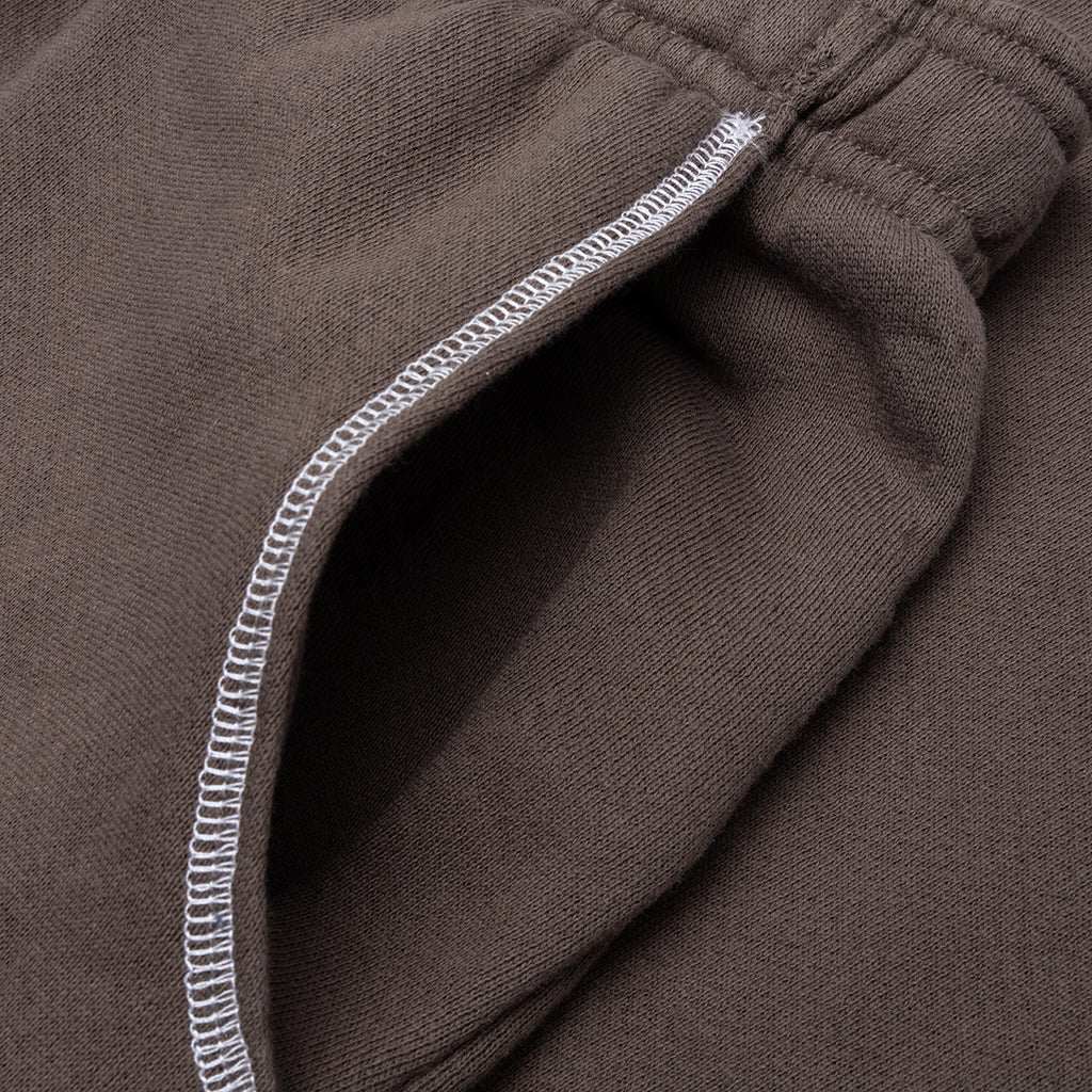 Wordmark Reverse Stitched Sweatpants - Brown