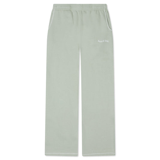 Wordmark Reverse Stitched Sweatpants - Sage