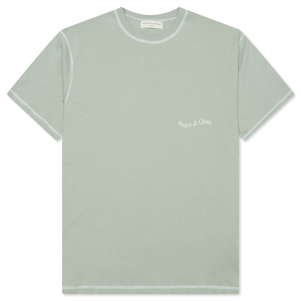 Wordmark Reverse Stitched T-Shirt - Sage