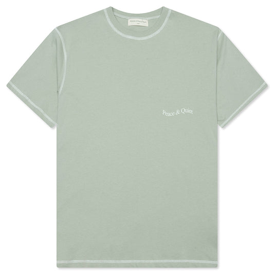 Wordmark Reverse Stitched T-Shirt - Sage