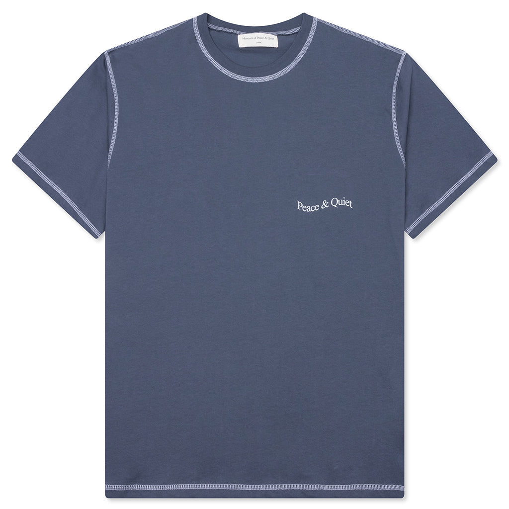 Wordmark Reverse Stitched T-Shirt - Slate