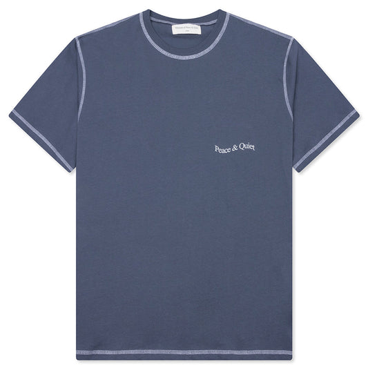 Wordmark Reverse Stitched T-Shirt - Slate