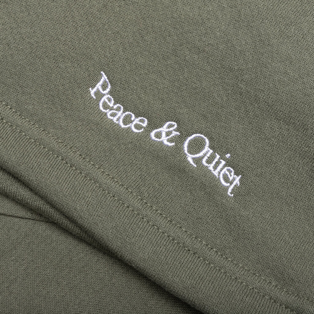 Wordmark Sweatshorts - Olive