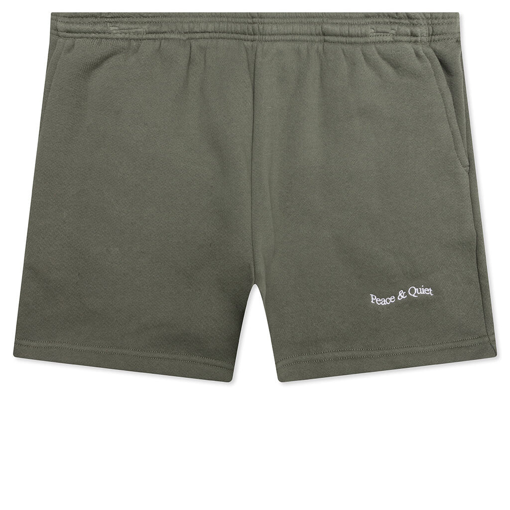 Wordmark Sweatshorts - Olive
