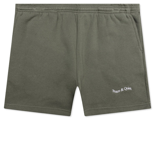 Wordmark Sweatshorts - Olive