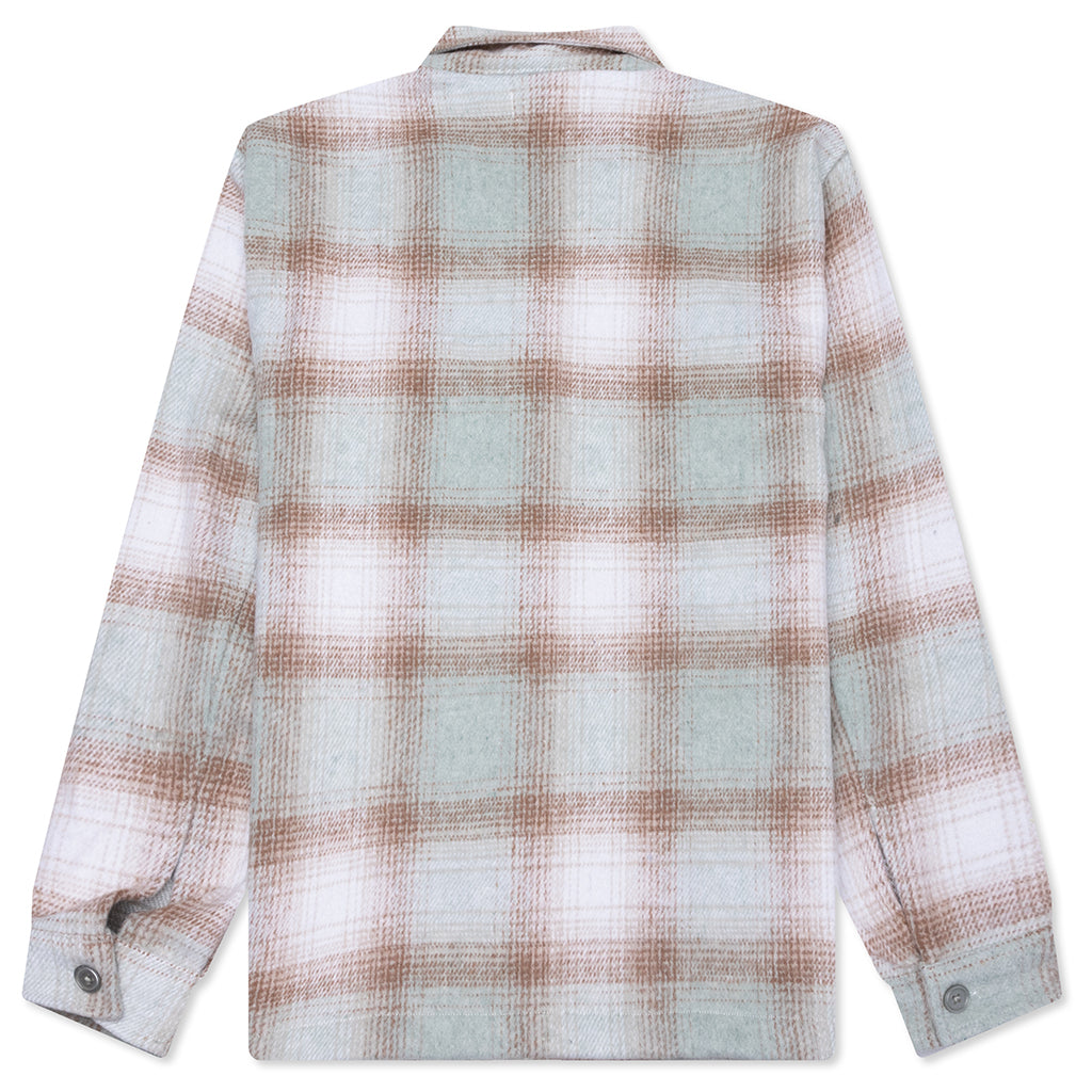 Wordmark Zip Shirt - Sage