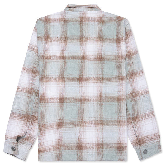 Wordmark Zip Shirt - Sage