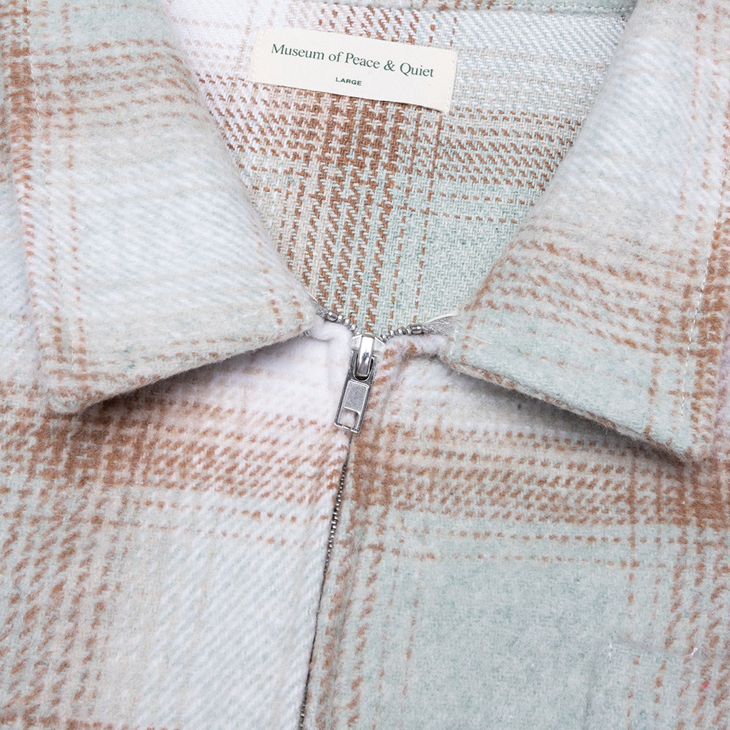 Wordmark Zip Shirt - Sage