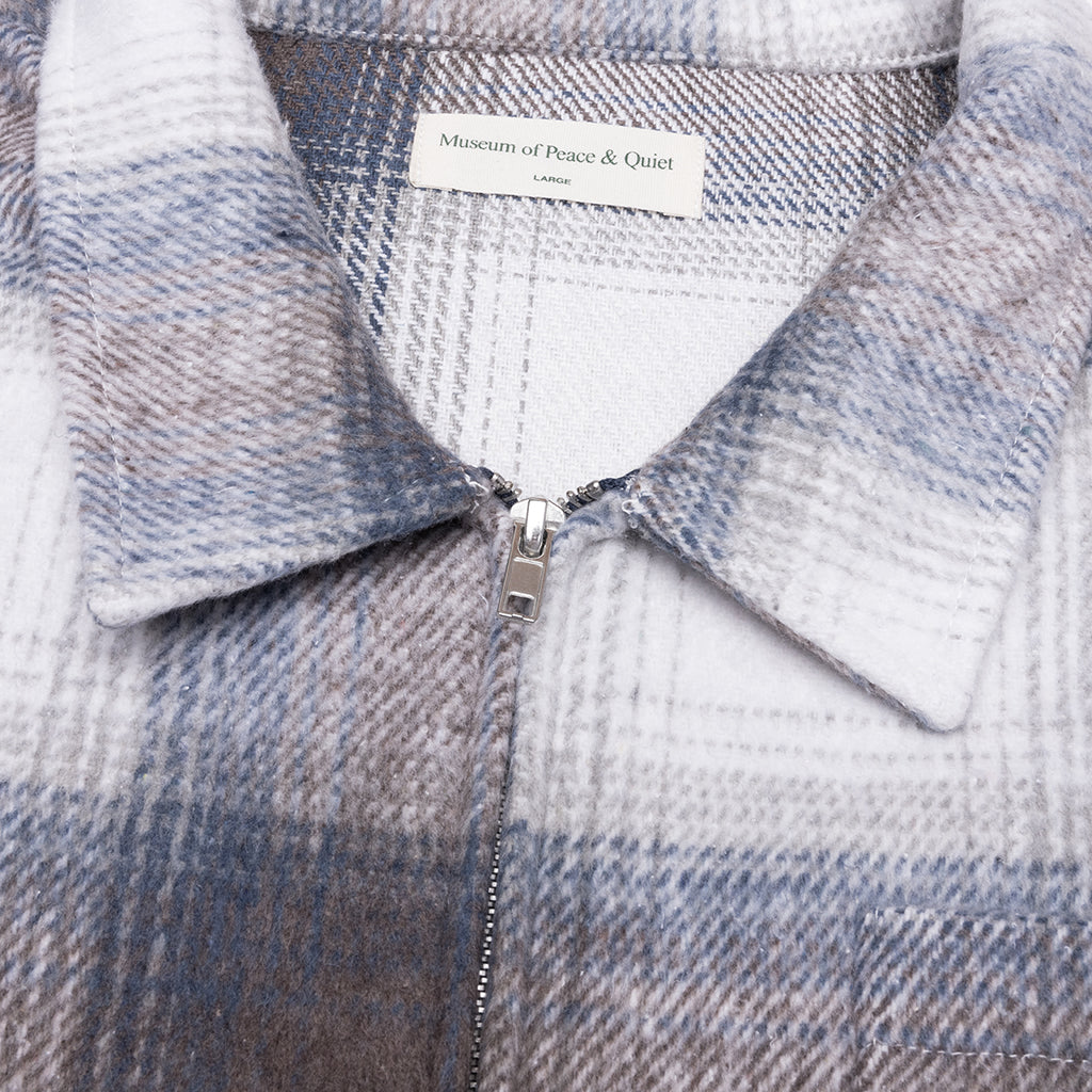 Wordmark Zip Shirt - Slate