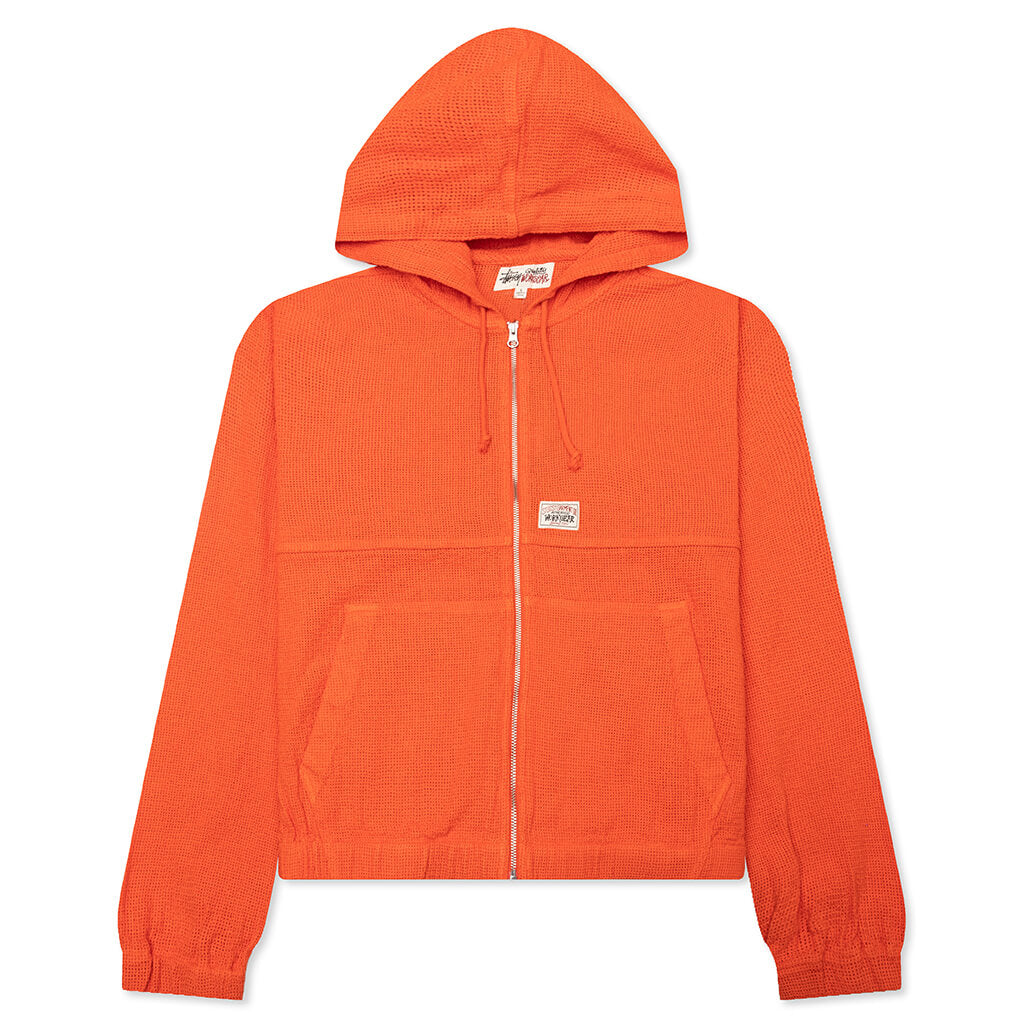 Work Jacket Cotton Mesh - Red Orange