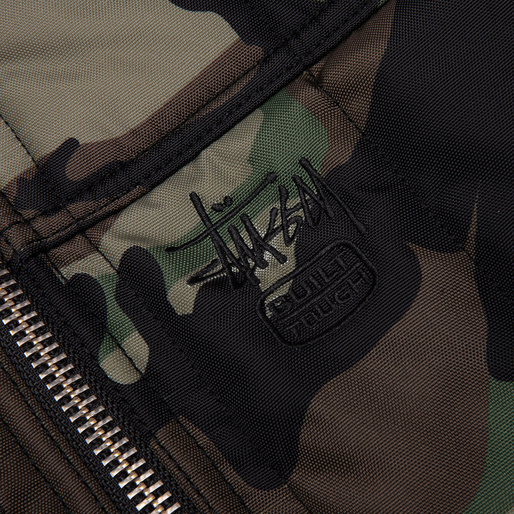 Work Jacket Quilted Nylon - Woodland Camo