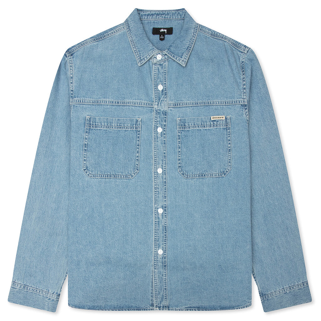 Work Denim Shirt - Light Denim